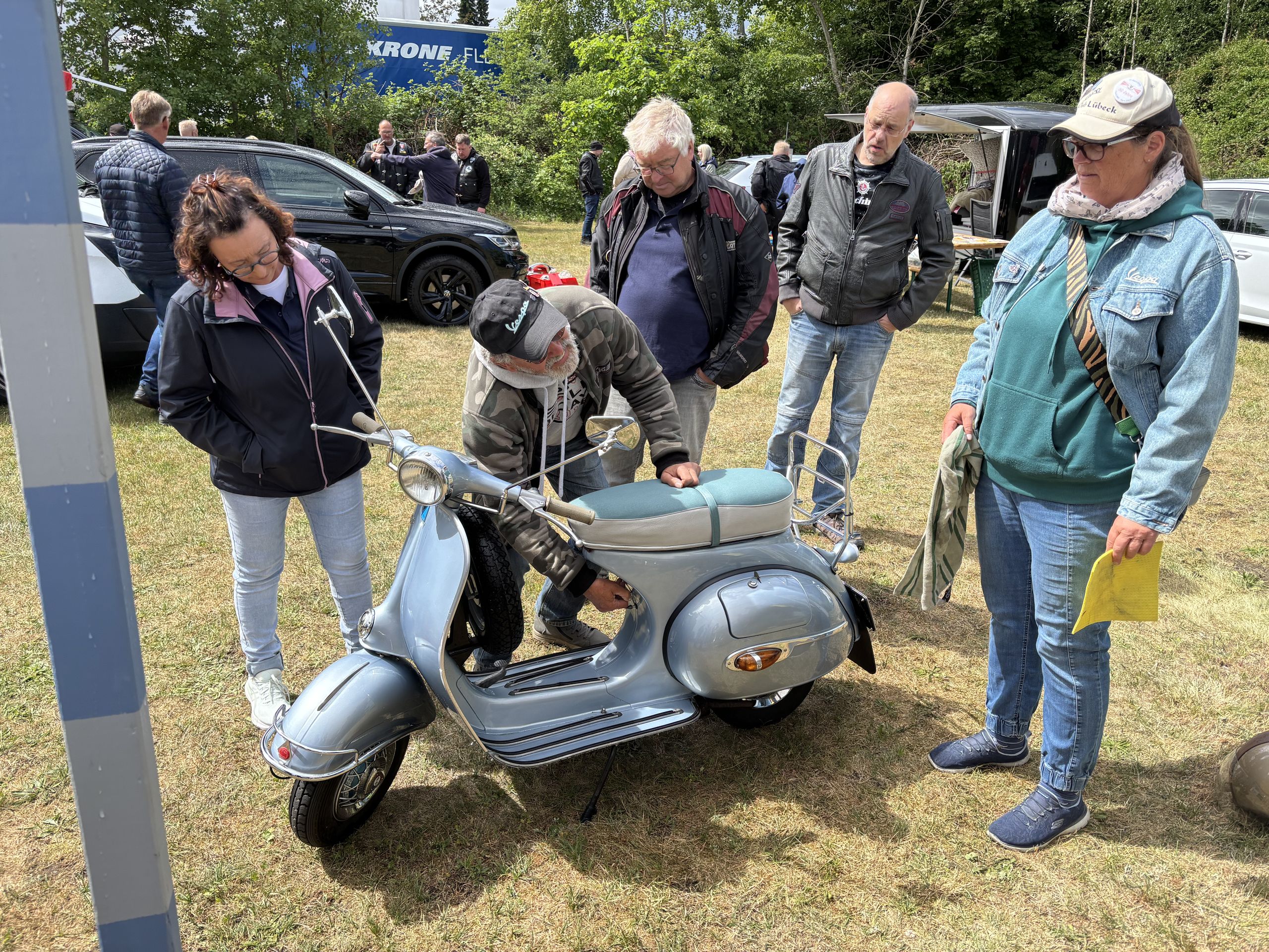 Vespa-Basar in Lüneburg am 18. Mai 2025