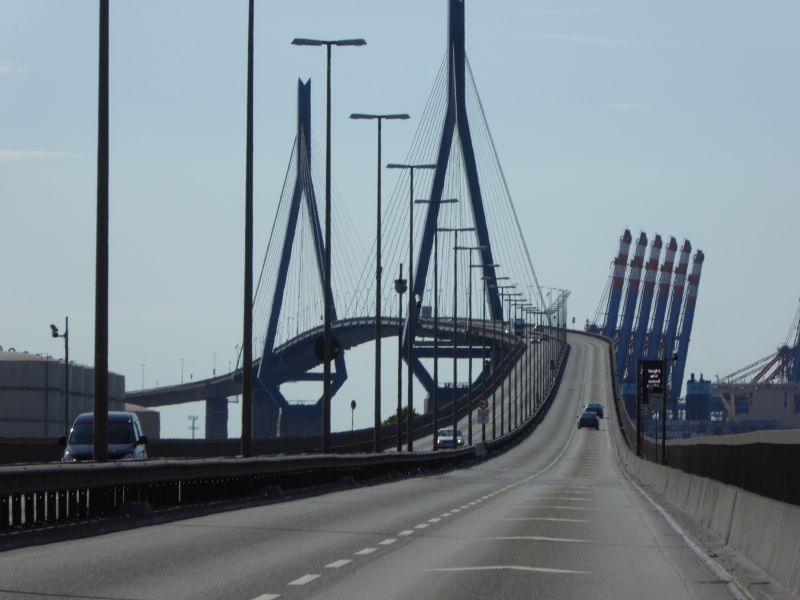 Ausfahrt zur Köhlbrandbrücke