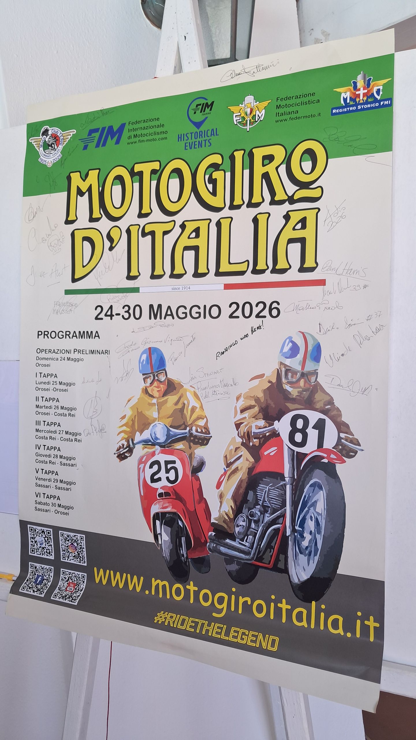 MotoGiro d’Italia, 24. bis 30. Mai 2026