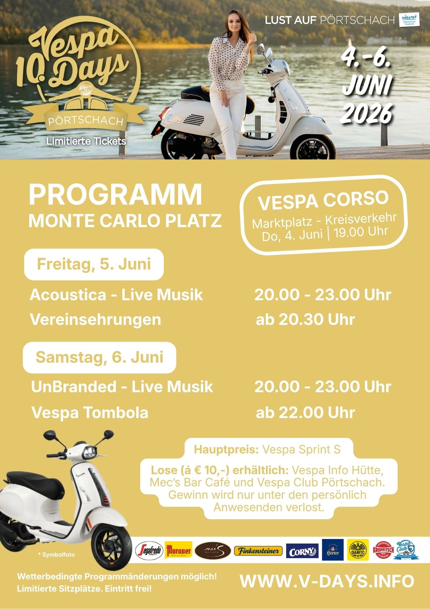 10. Vespa Days Pörtschach 4.-6.6.2026